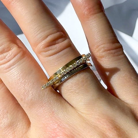 Diamond Bar Ring