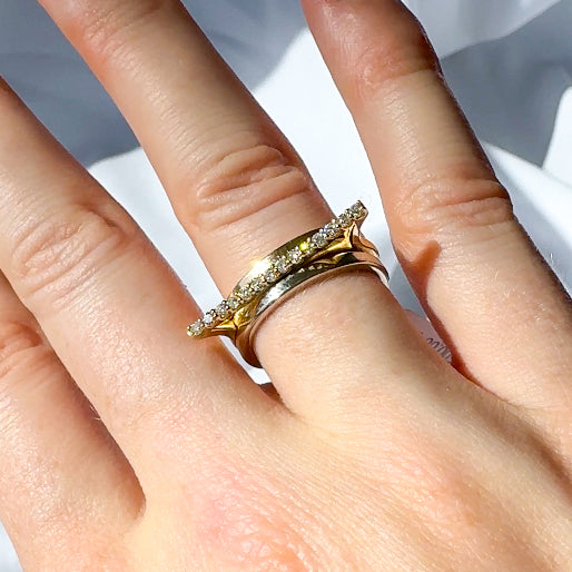 Diamond Bar Ring