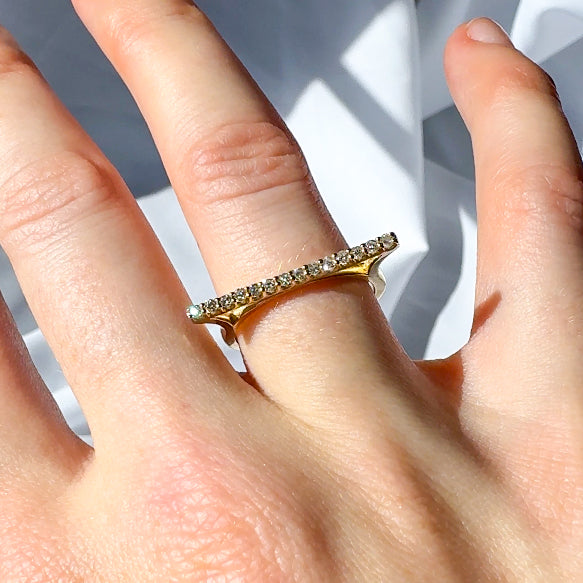 Diamond Bar Ring