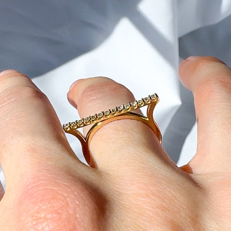 Diamond Bar Ring