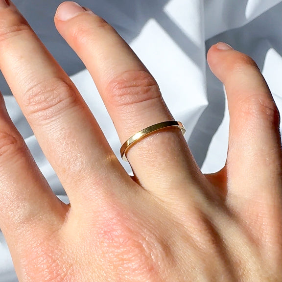 14k Yellow Gold band