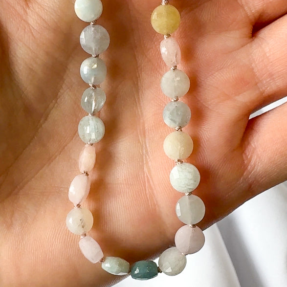 Candy Colored Beryl Bead Necklace