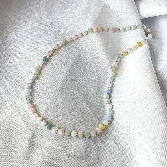 Candy Colored Beryl Bead Necklace