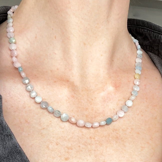 Candy Colored Beryl Bead Necklace