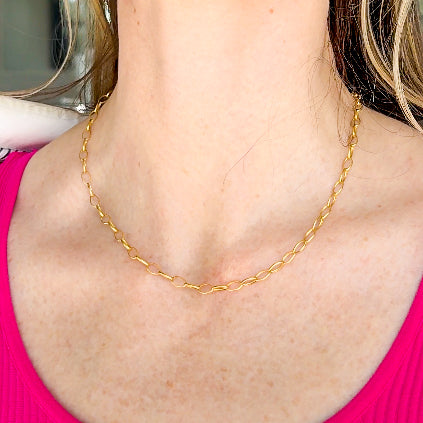 Oval Link Chain Necklace