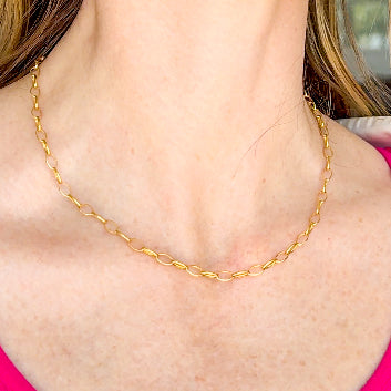 Oval Link Chain Necklace