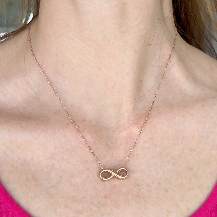 Rose Gold Infinity Necklace
