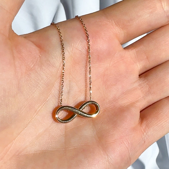 Rose Gold Infinity Necklace