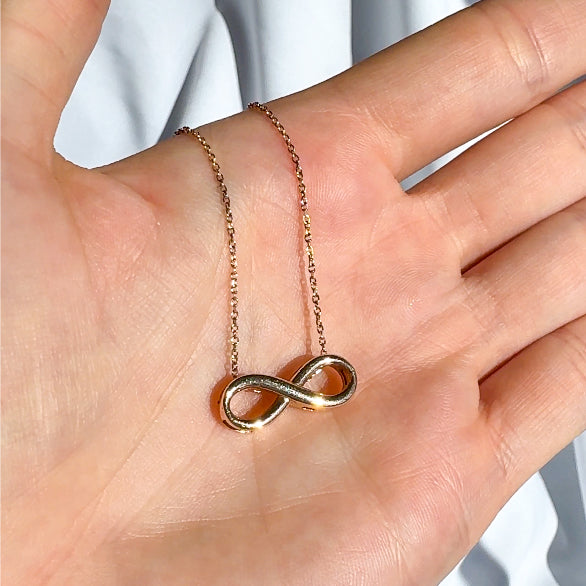 Rose Gold Infinity Necklace