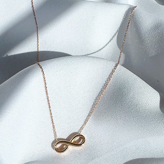 Rose Gold Infinity Necklace