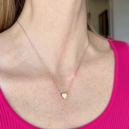Rose Gold Heart Necklace