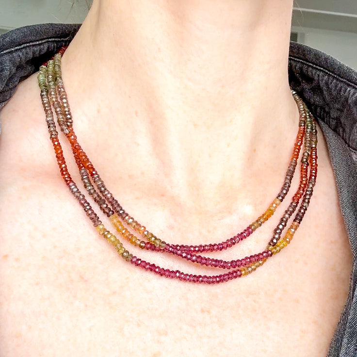 Tundra Sapphire Bead Necklace