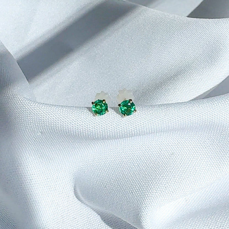 Emerald Stud Earrings