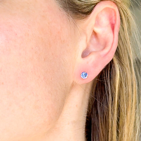 Tanzanite Stud Earrings