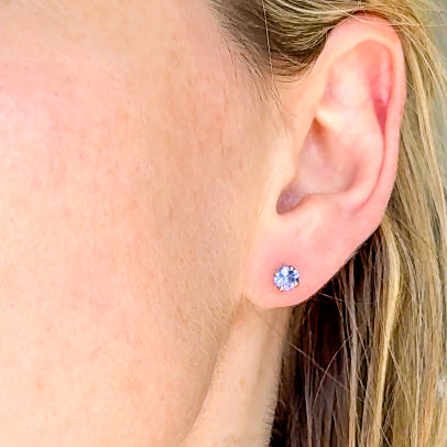 Tanzanite Stud Earrings