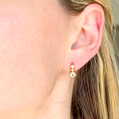 Morganite Stud Earrings