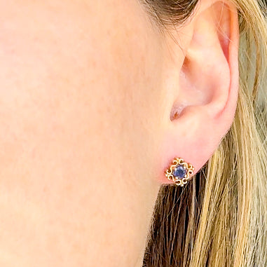 Filigree Sapphire Earrings