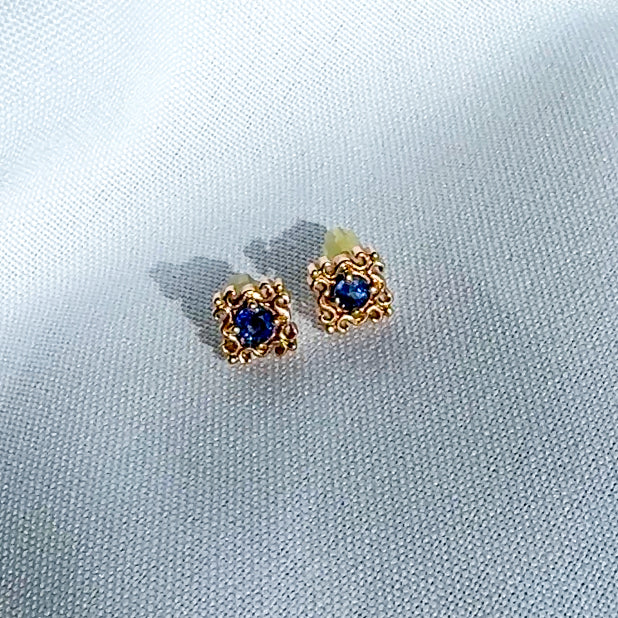 Filigree Sapphire Earrings