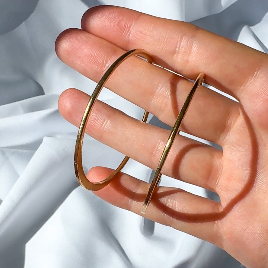 Textured Gold Hoops