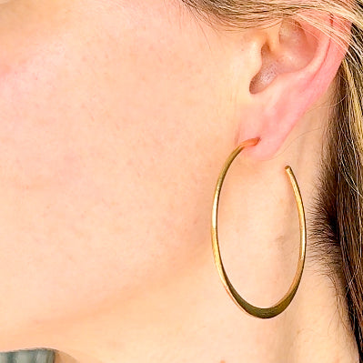 Textured Gold Hoops