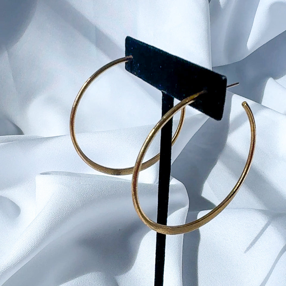 Textured Gold Hoops