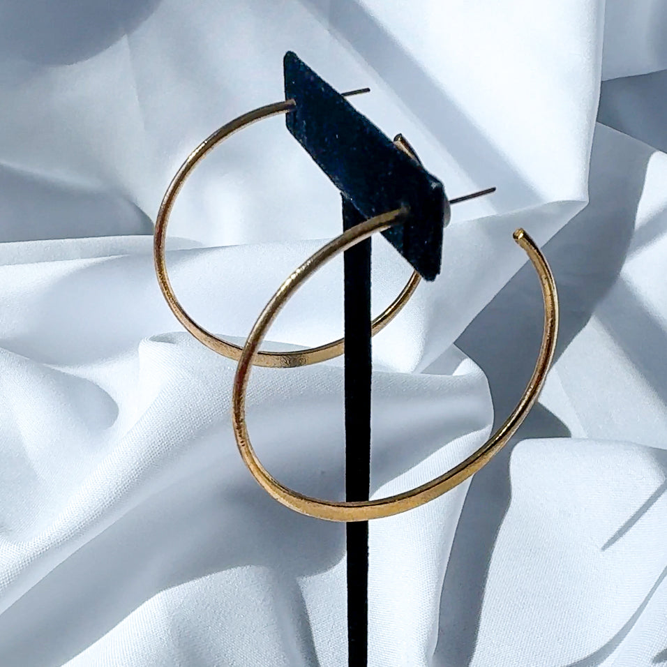 Textured Gold Hoops