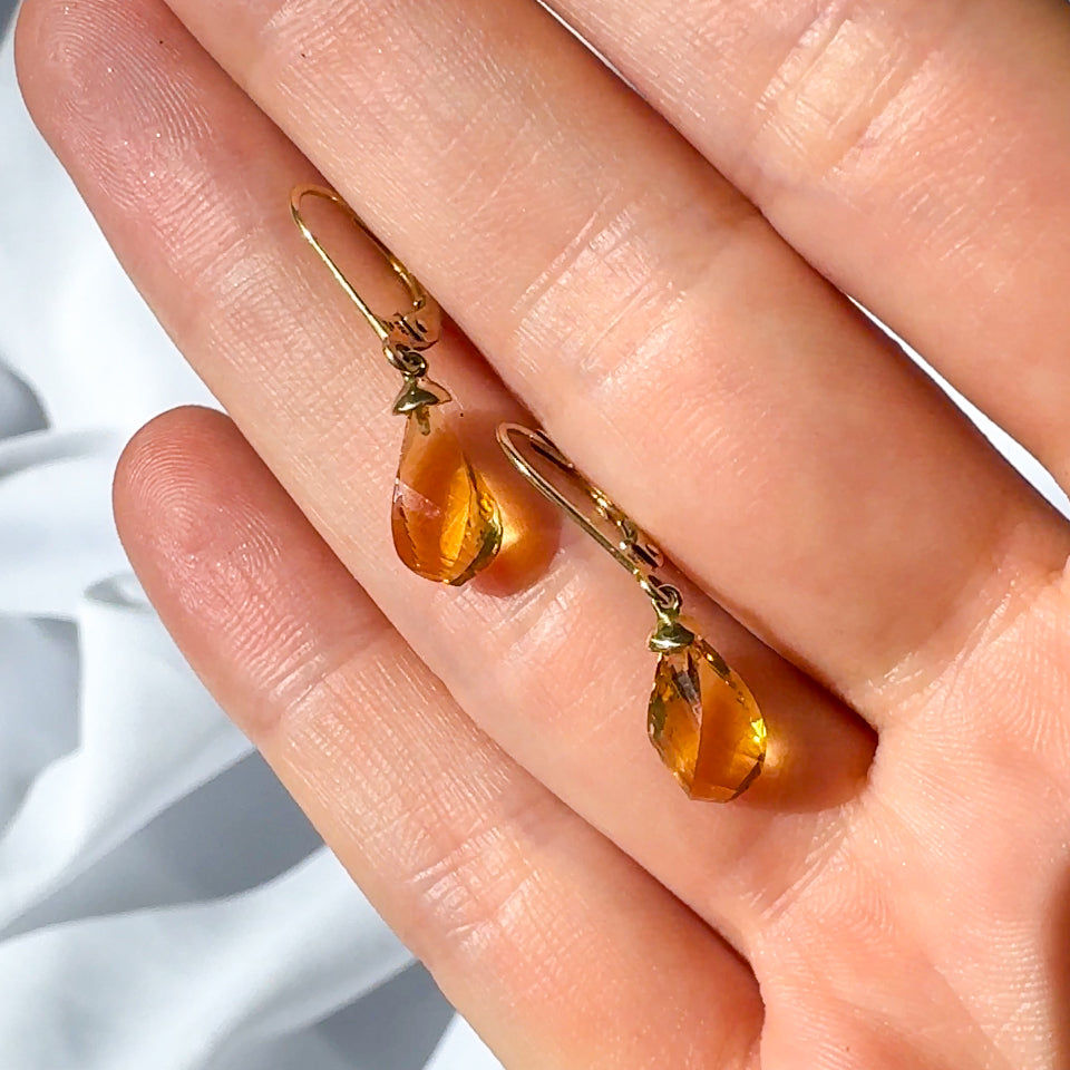 Citrine Briolette Earrings