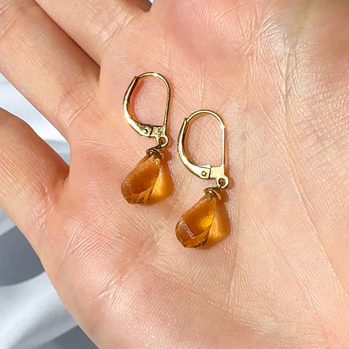 Citrine Briolette Earrings