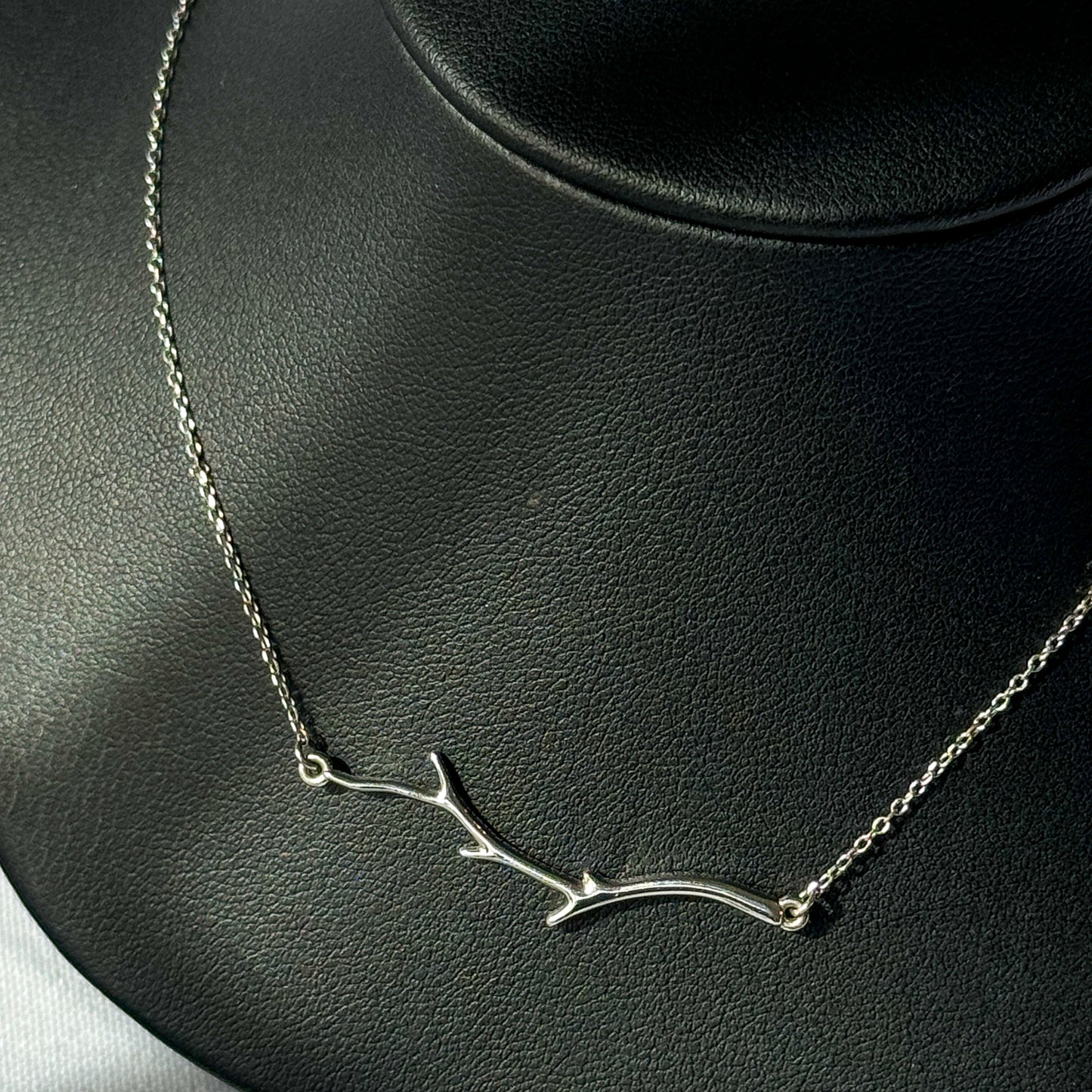 White Gold Branch Necklace