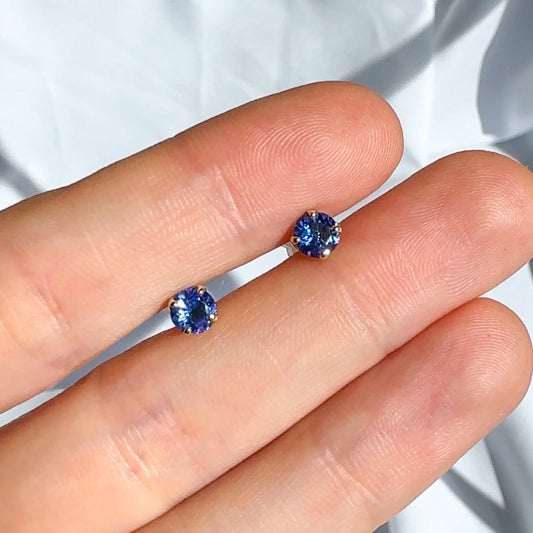 Tanzanite Stud Earrings